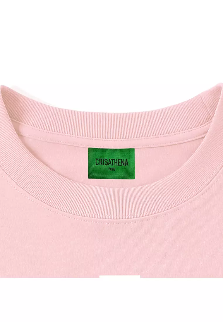 Rainbow 印花T恤(粉紅色)