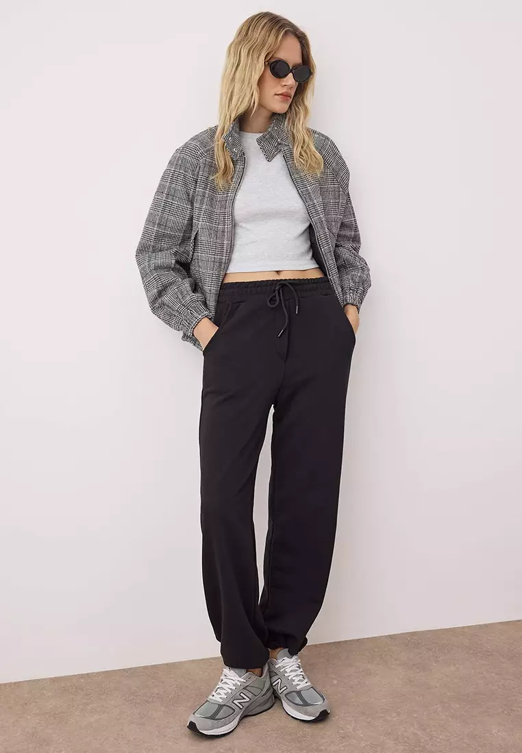 Cotton Sporty Elastic Sweatpants
