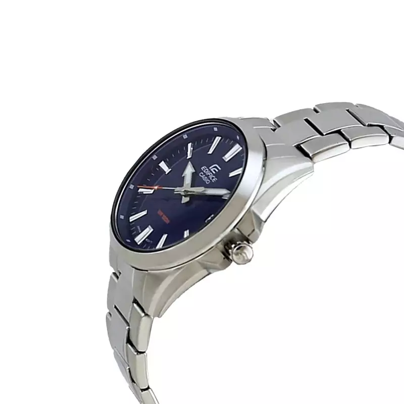 Jam Tangan Pria Casio Edifice EFV-100D-2AVUDF Men Blue Dial Stainless Steel Band