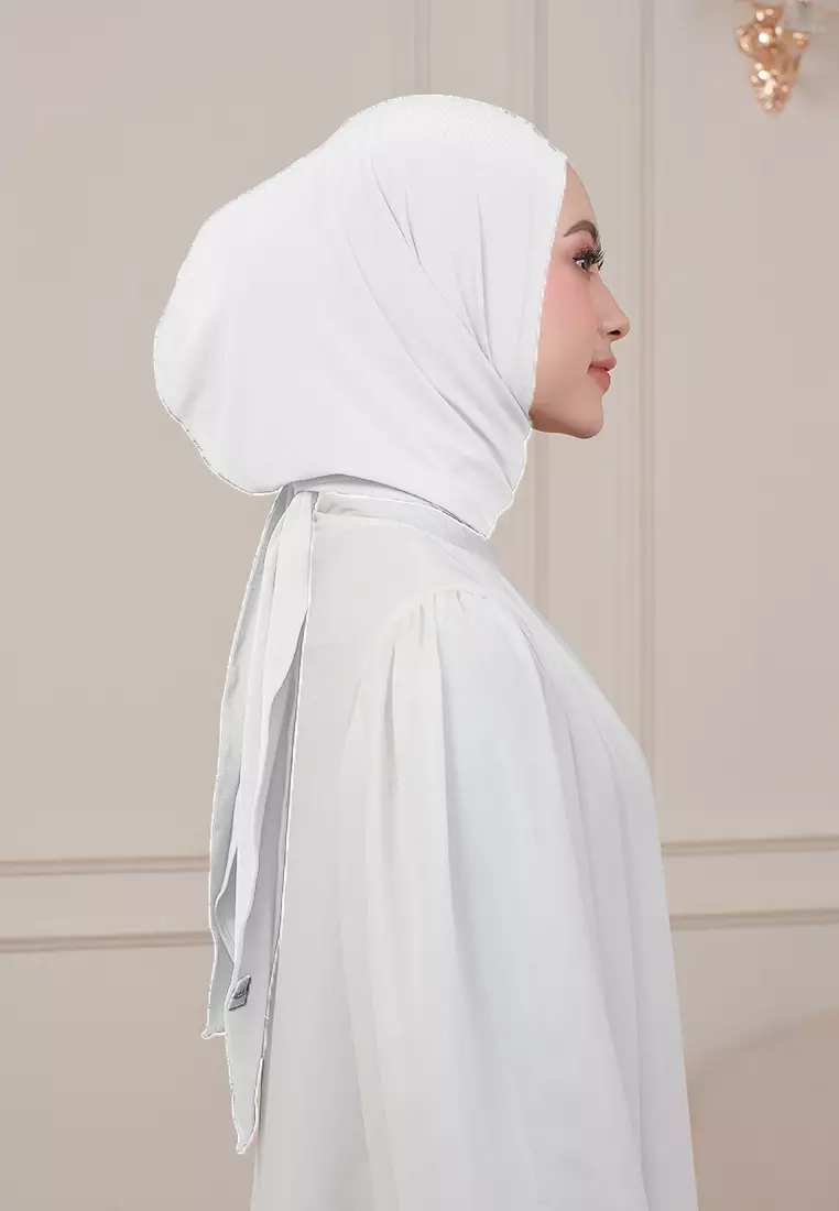 HIJAB INSTAN QIARA - PURE WHITE