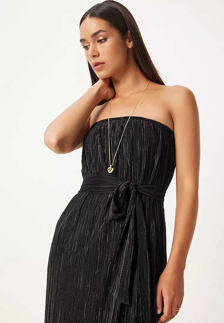 Pleated Maxi Dress