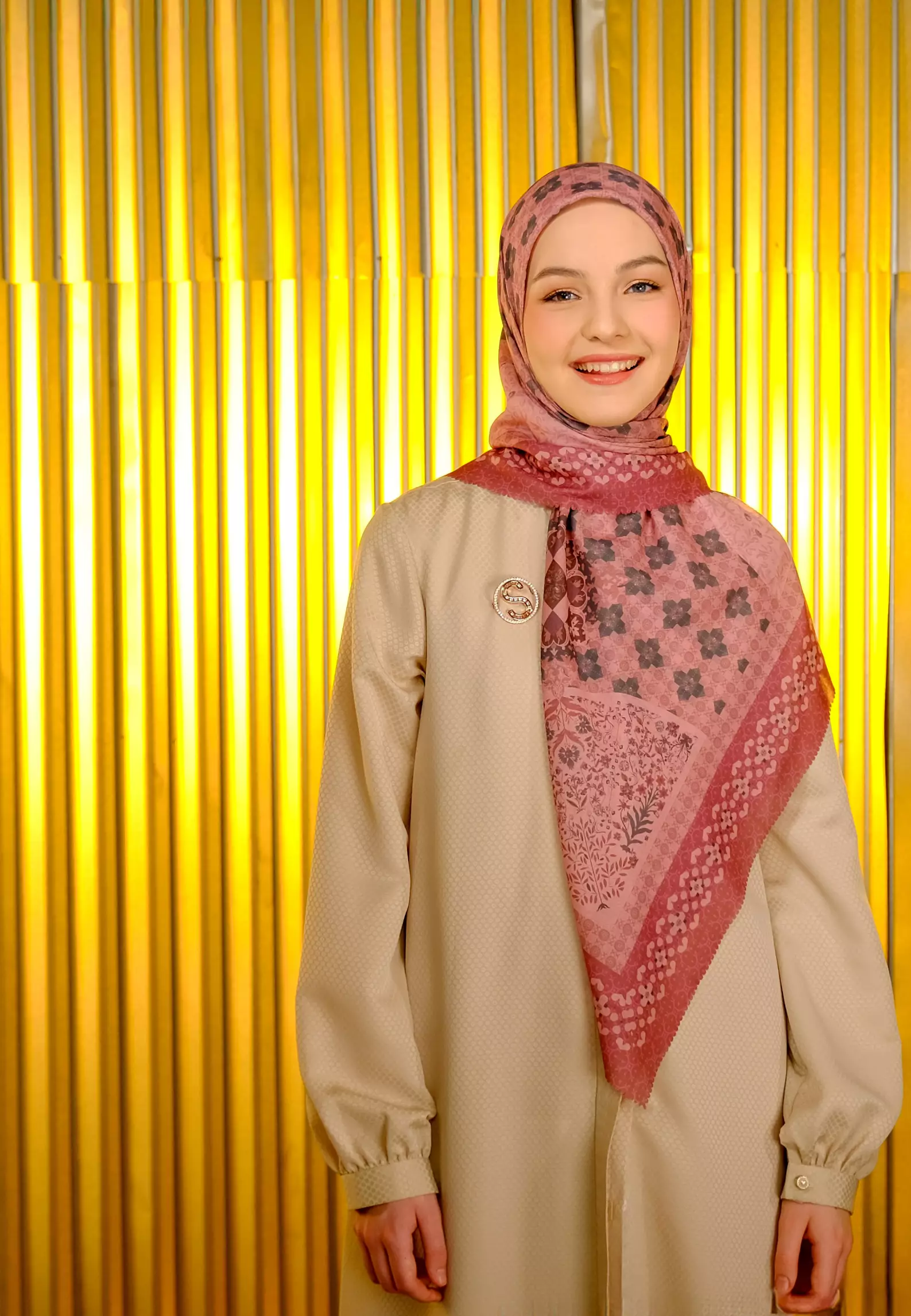 Lenara Printed Scarf | Hijab Segi Empat Motif