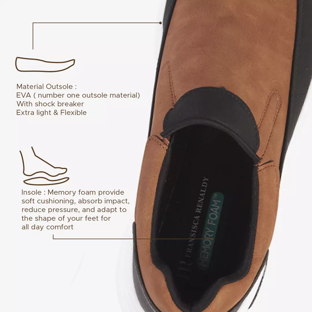 Sepatu Sneakers Slip On Pria M.Noval 01