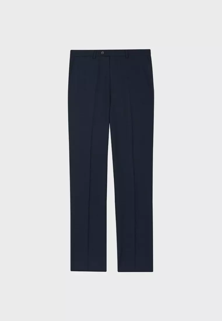 Midnight Blue Check Leisure Trousers