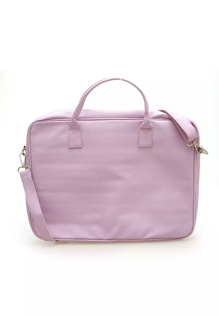 Shania Laptop SlingBag Fluffy Purple Pink With Mini Pouch -  Purple 5 Dino
