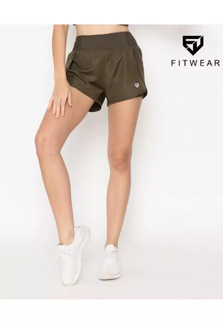 FITWEAR - CAITLYN LAYERED PANTS + INNER - ARMY