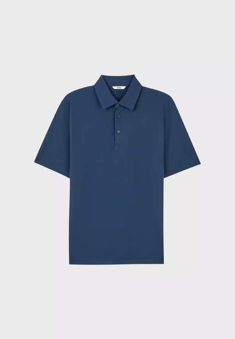 Navy Blue Lightweight Functional Polo Shirt