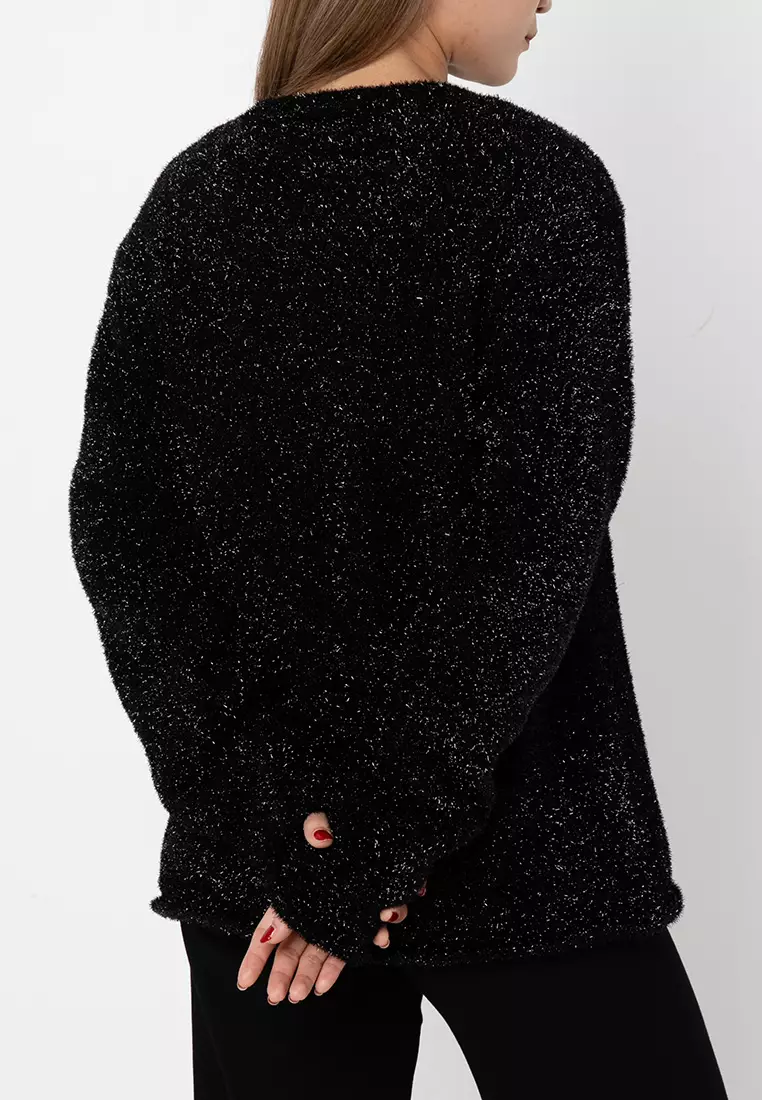 ZARA Metallised Fibre Sweater 2025 | Buy ZARA Online