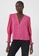 French Connection pink Crepe V Neck Blouse 194F7AA3140F03GS_2