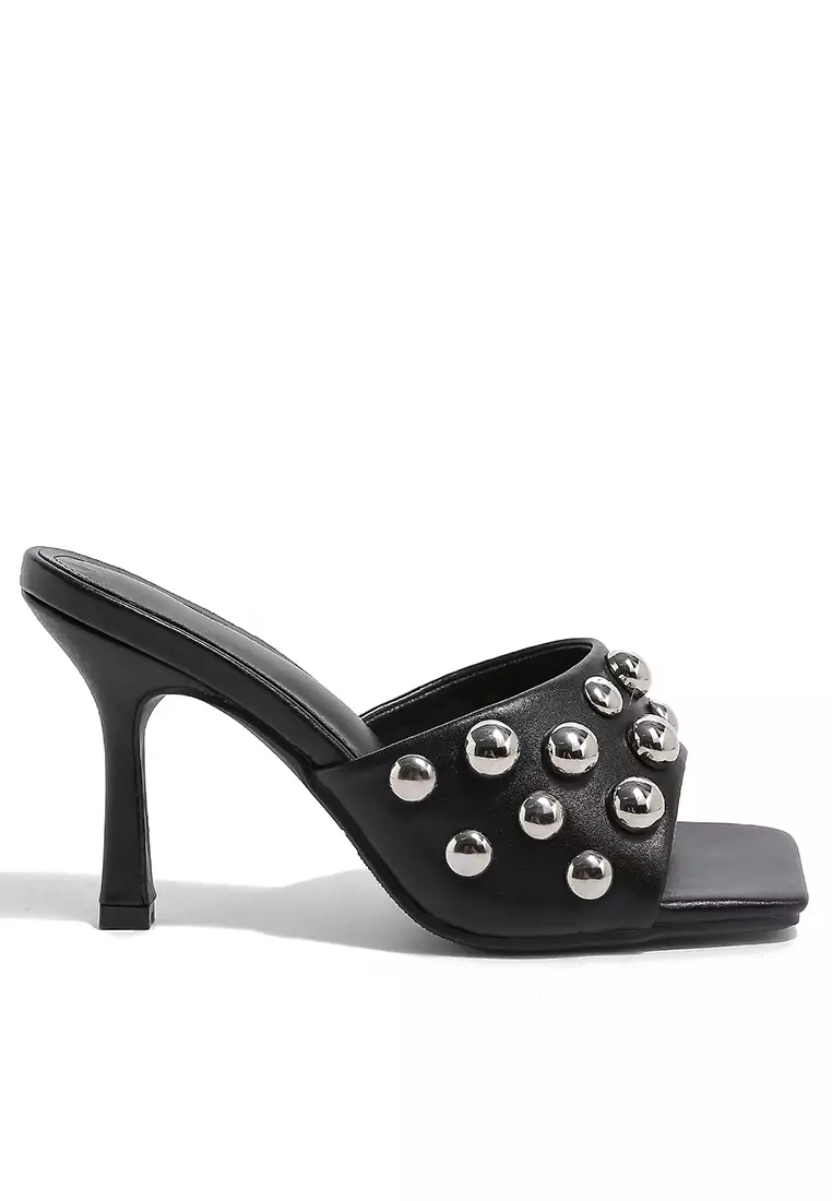 Discount on Twenty Eight Shoes  shoes - SKU: 9cm Rivet Strap High Heel Sandals Wty997-26