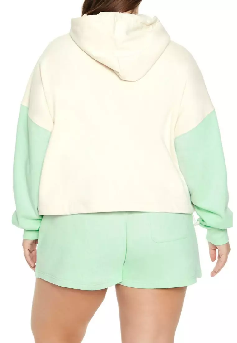 Forever 21 colorblock hoodie discount