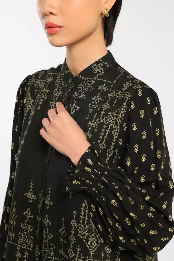 MINIMAL - Atheer - Gamis Motif Ornament - Green Dark - Manzone & Minimal Warna Green_Dark
