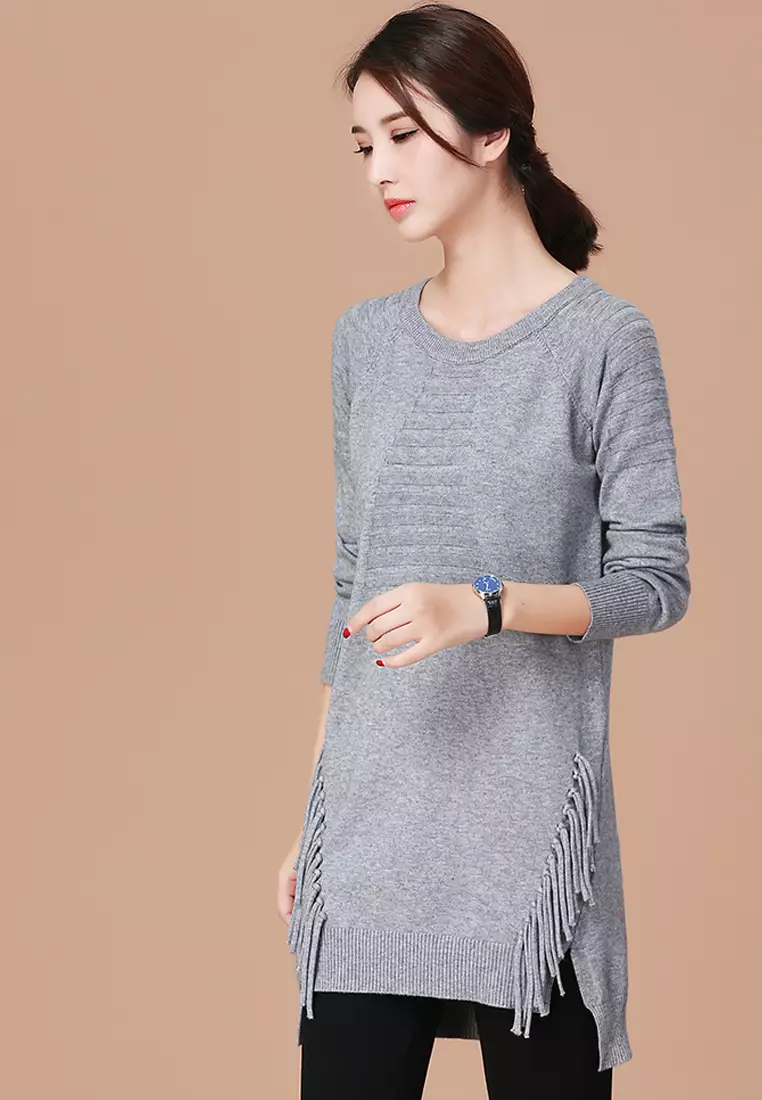 Latest long hot sale sweater