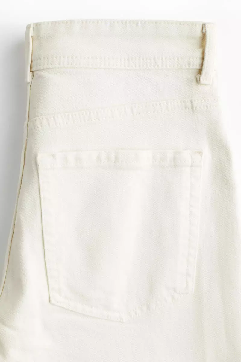 Wide High Waist Ankle Jeans