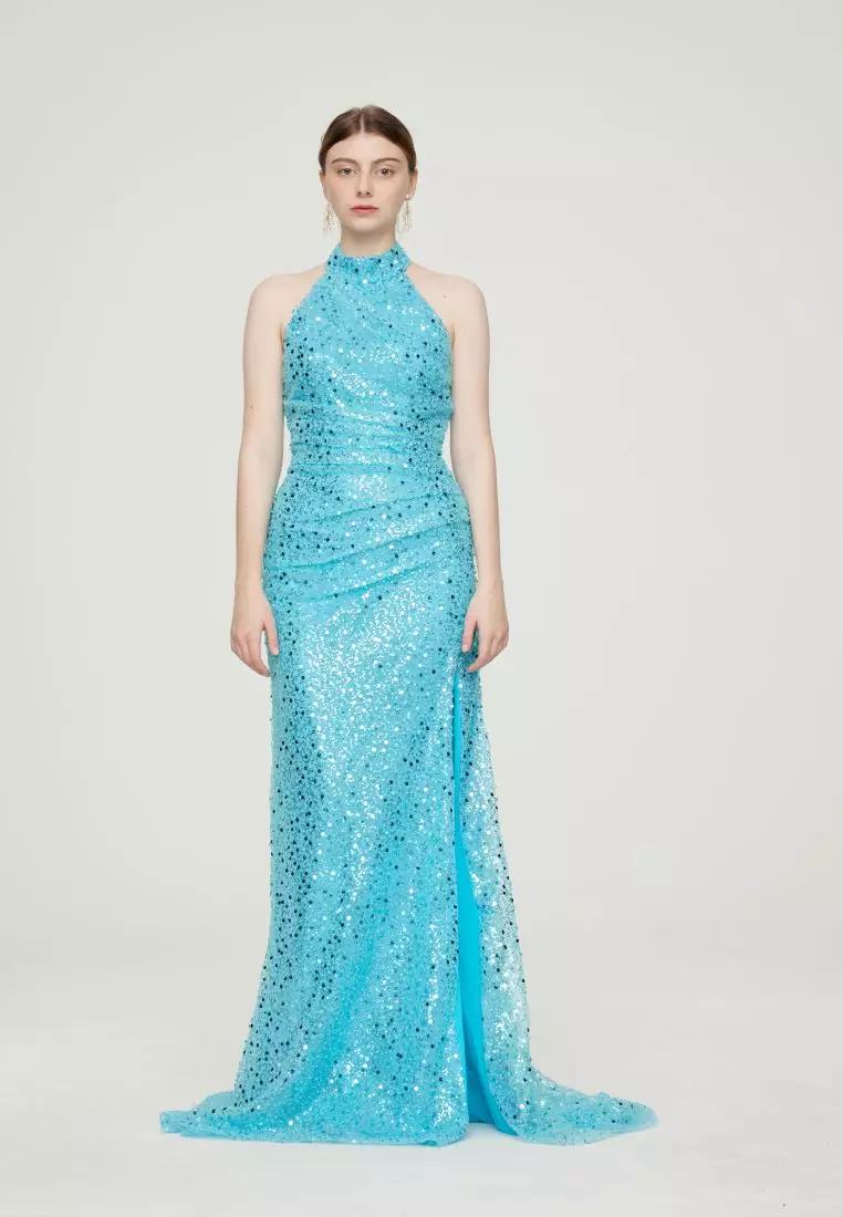Zalora navy clearance blue dress