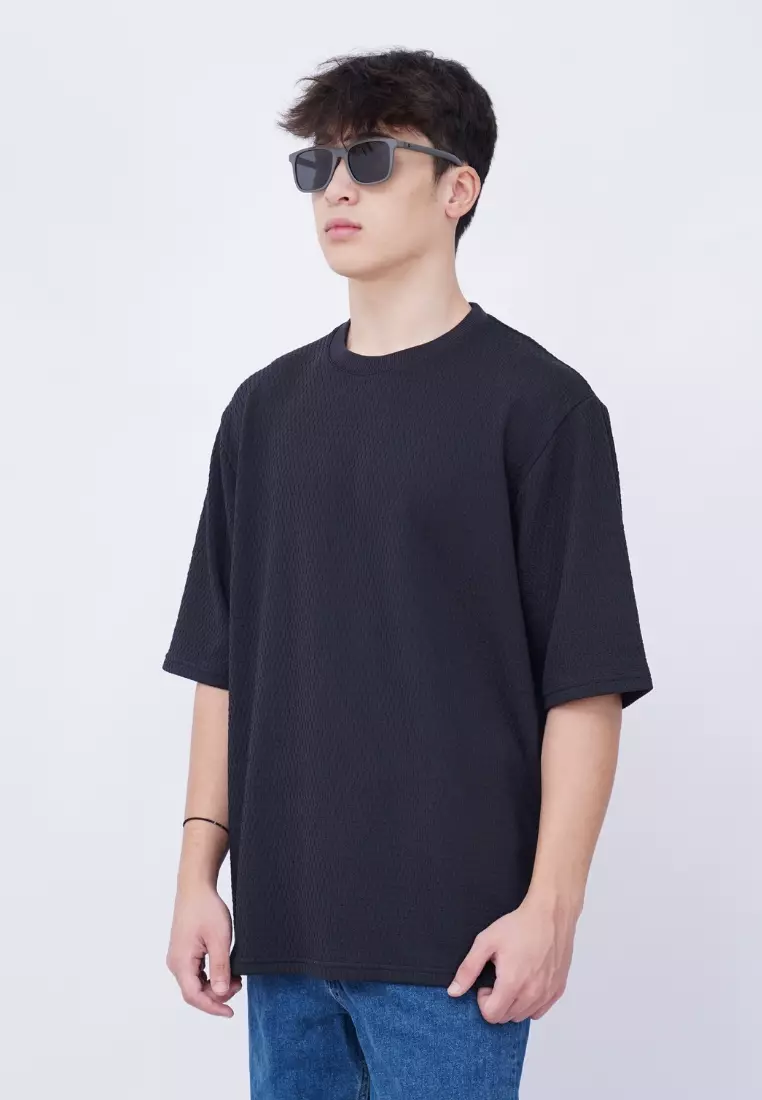 Ryusei T-shirt Oversize SORA Knit Black