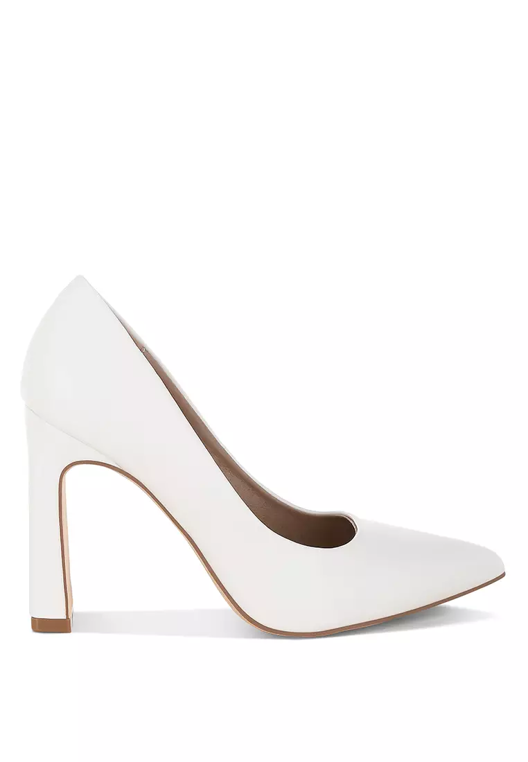 London Rag Faux Leather Pumps in White