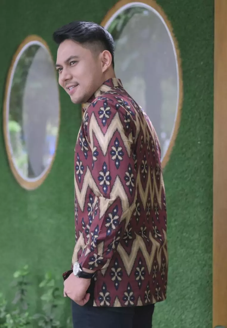 kemeja batik pria lengan panjang SongNG