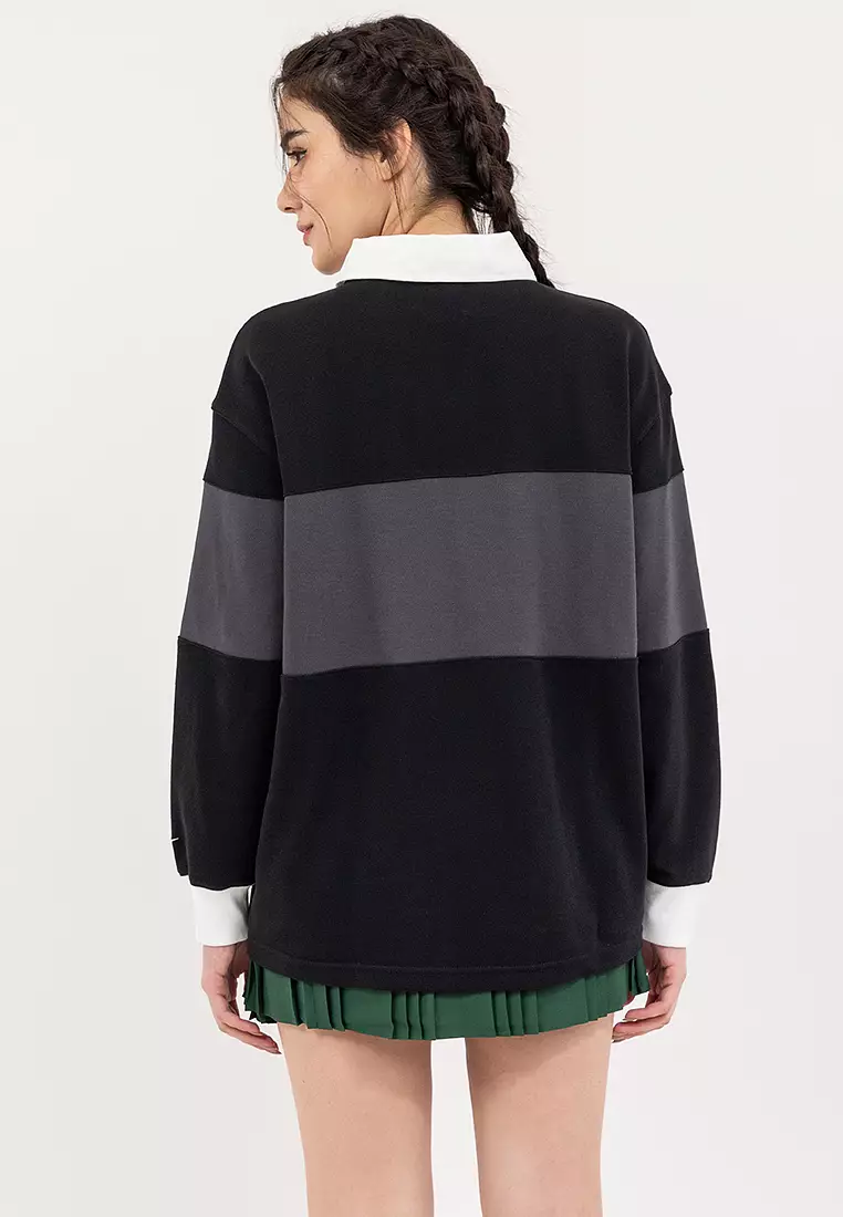 Sportswear Long-Sleeve Graphic Polo Top