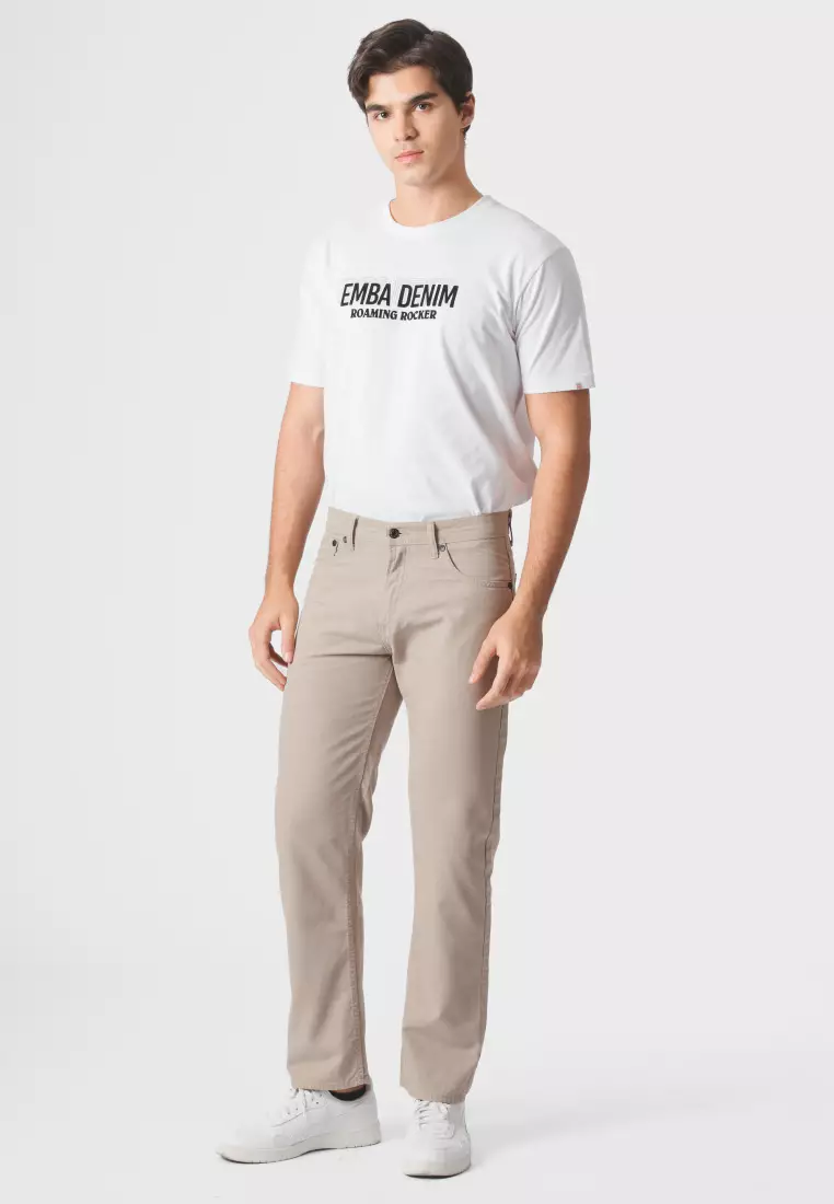 Emba Denim - BS08.01 Celana Panjang Pria Kanvas Premium Regular Fit New Tebal