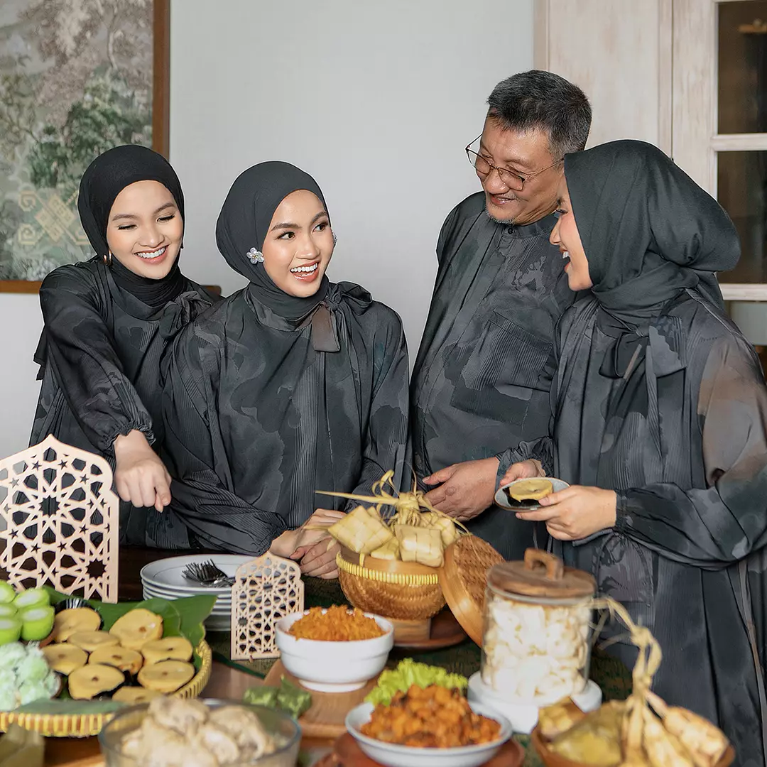 Sefira Sarimbit Series Dress Dewasa Ash Black