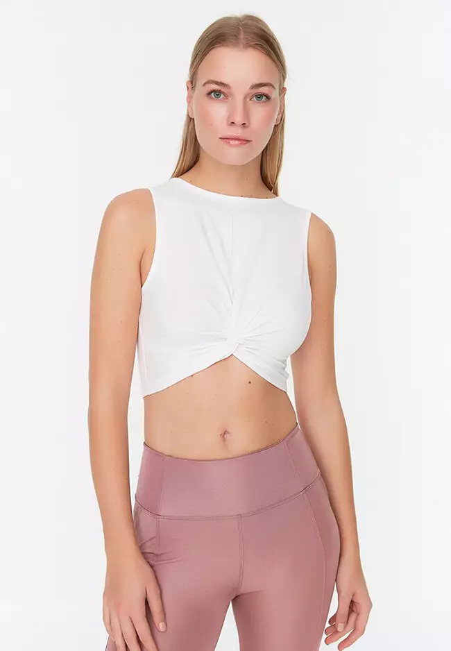 Buy Trendyol Cropped Halter Sport Top Online