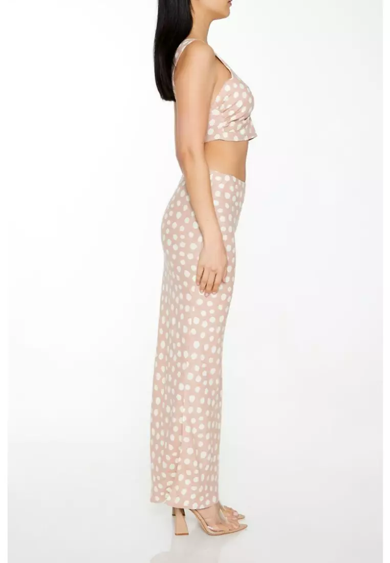 Polka dot maxi skirt forever 21 shop