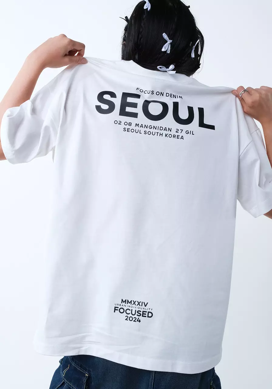 Kaos Oversize Unisex Seoul Offwhite