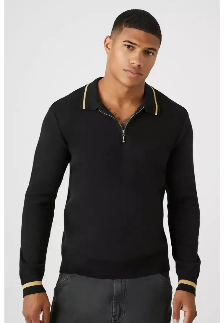 Forever 21 quarter zip best sale