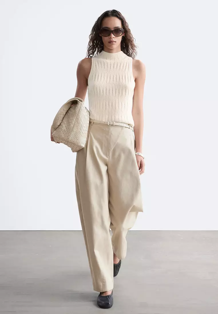 Barrel-Leg Trousers