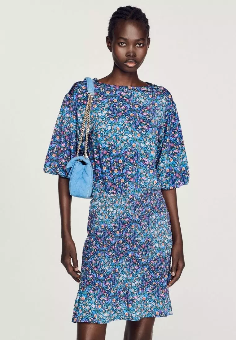 Sandro floral hot sale dress