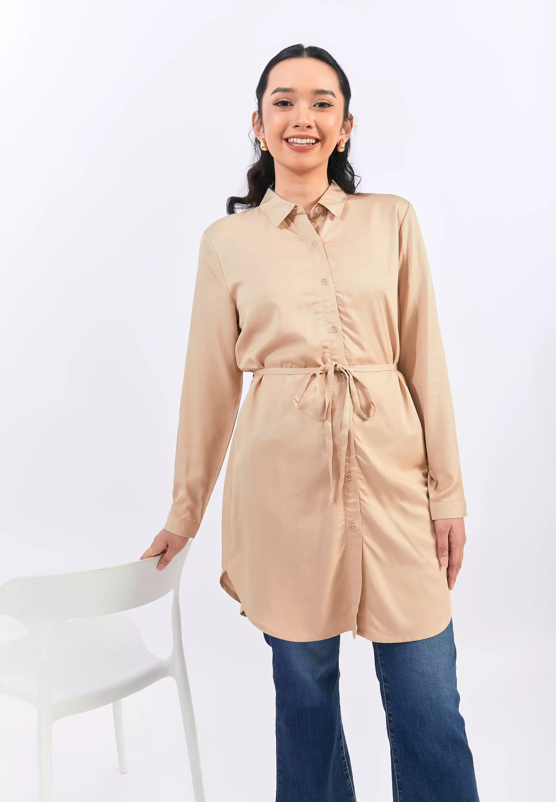 Jual Geela Marwa Khaky Tunic (G.1762) Original 2025 | ZALORA Indonesia