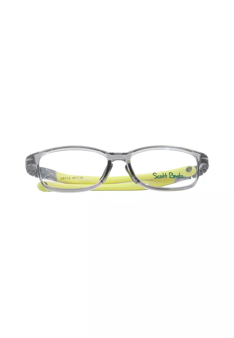 Kids Anti-Radiation Computer Eyeglasses SB115 C7 Smoke / Green