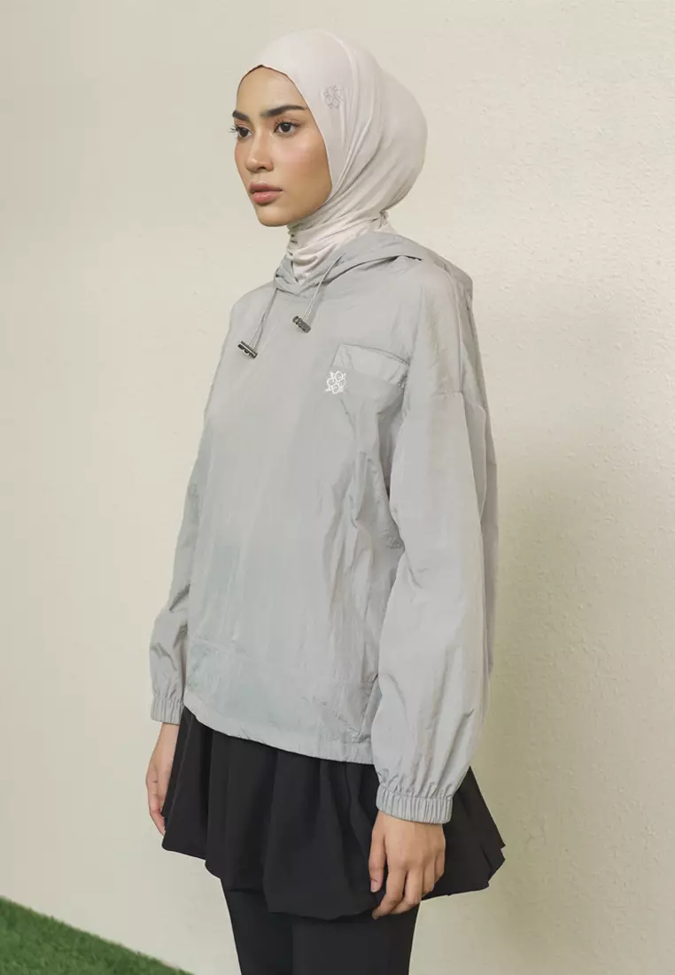 Jenna and Kaia - Leslie Top Ash Grey - Blouse Wanita