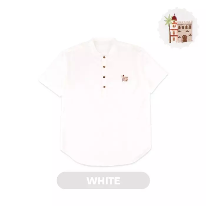 Mooi Atasan Pria Kemeja Pria Raya Collection Karim Koko - White