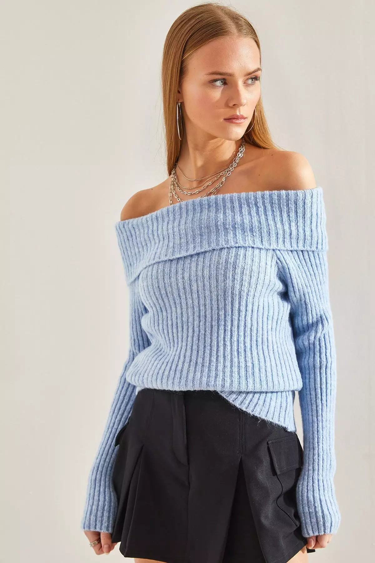 Women's Lace Collar Knitwear Blouse