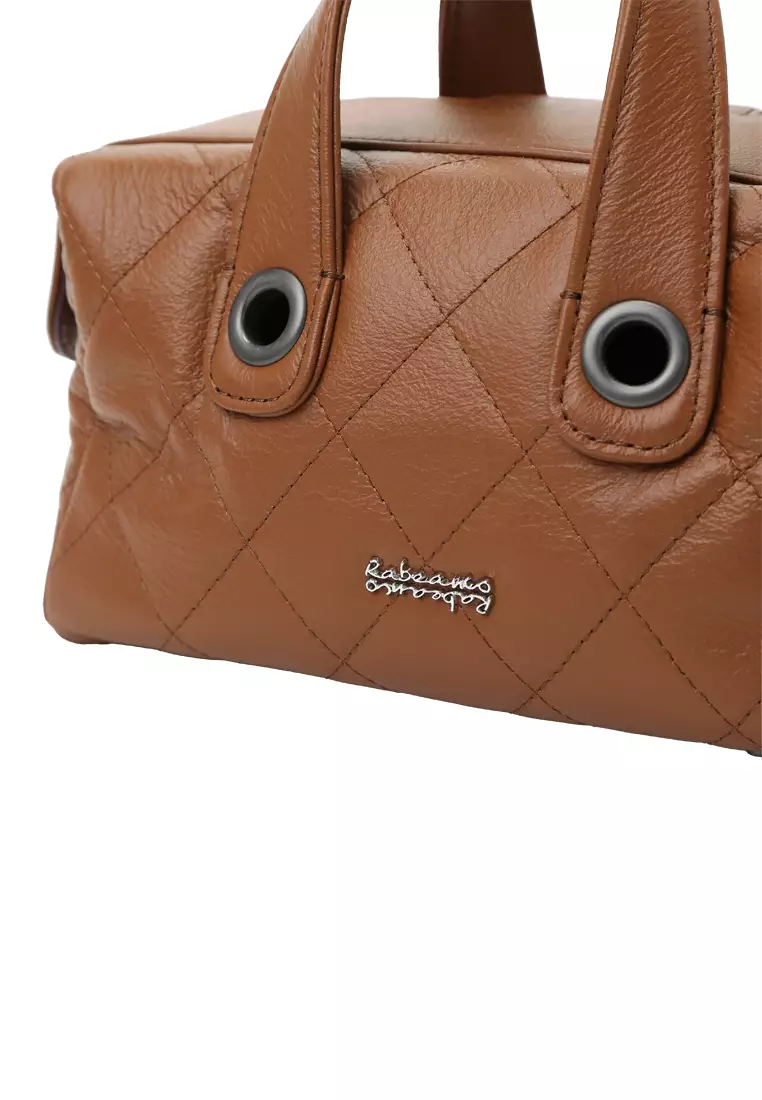 Chain Top Handle Tool Box Bag - Caramel