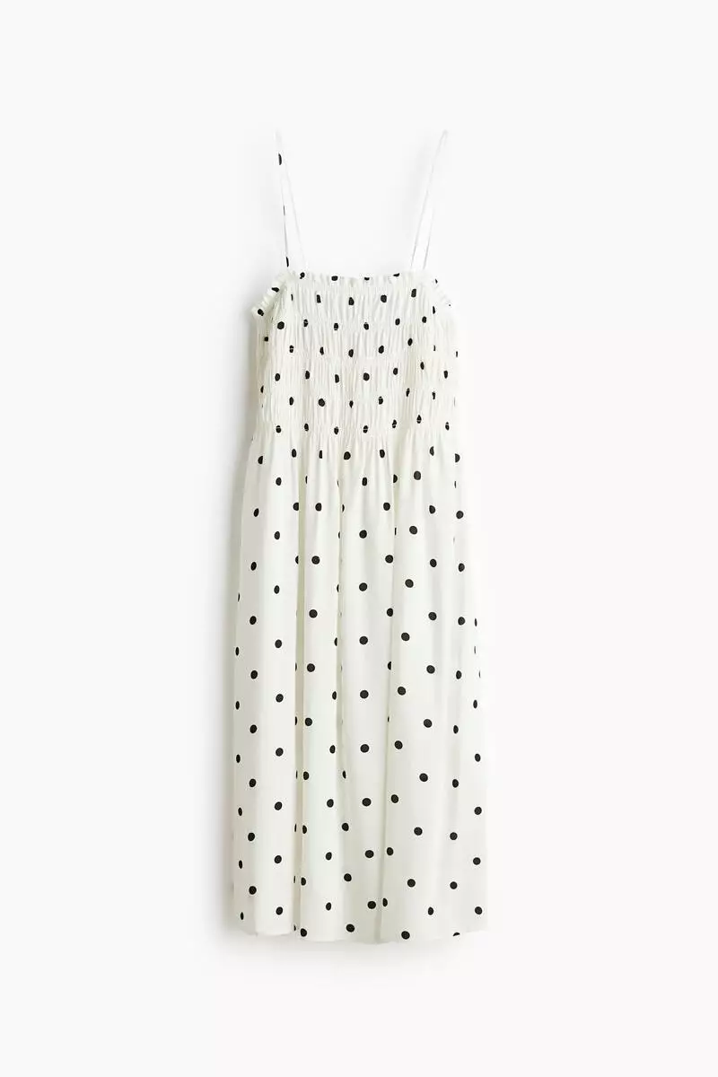 Smocked strappy dress