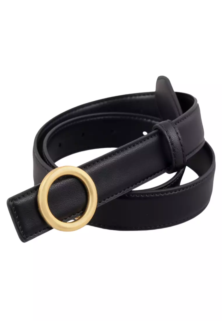 Buy XAFITI Belt Women's Genuine Leather Niche Design Simple Round