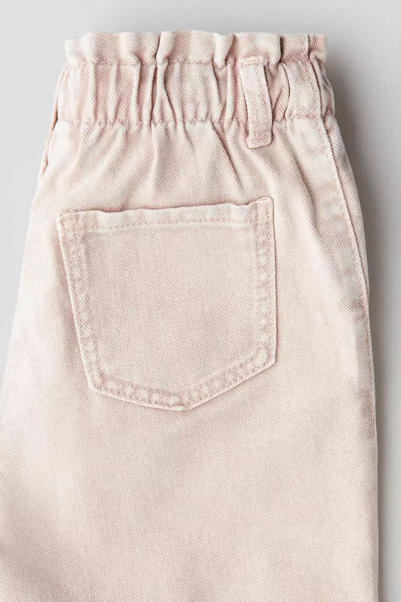 Wide Leg paper bag jeans