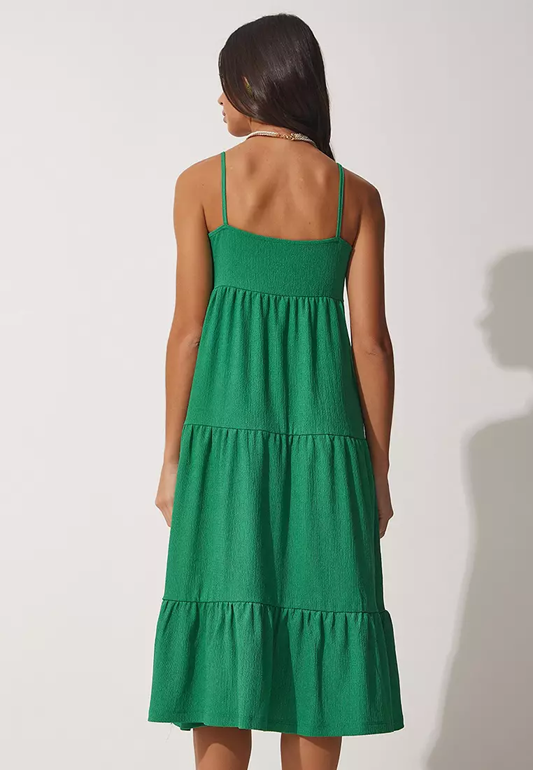 Strappy Tiered Dress