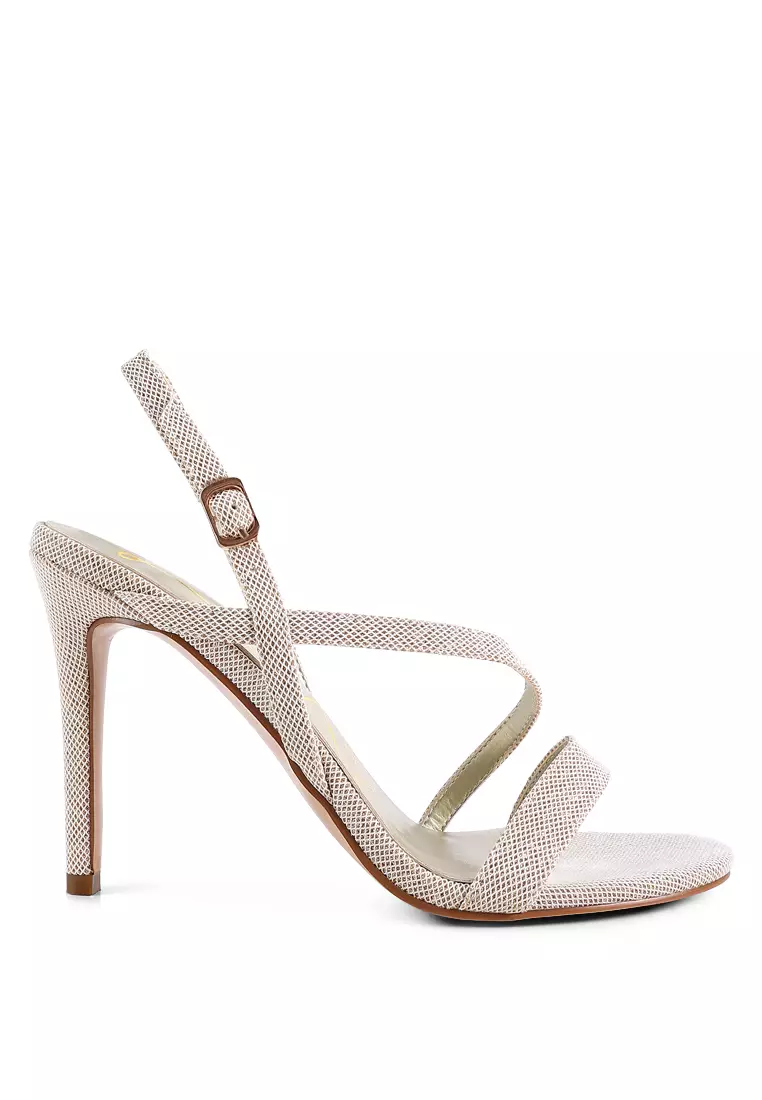 Discount on London Rag  shoes - SKU: Latte Ankle Strap High Heels