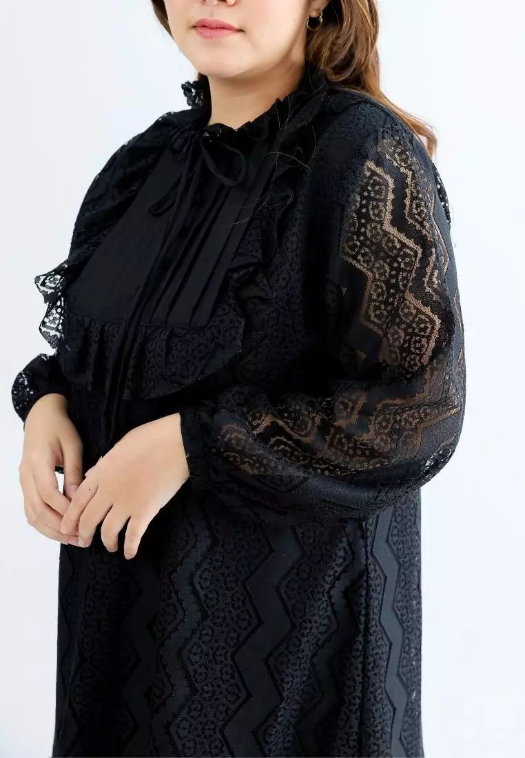 Plus Size Party Dress New Antoinette Black