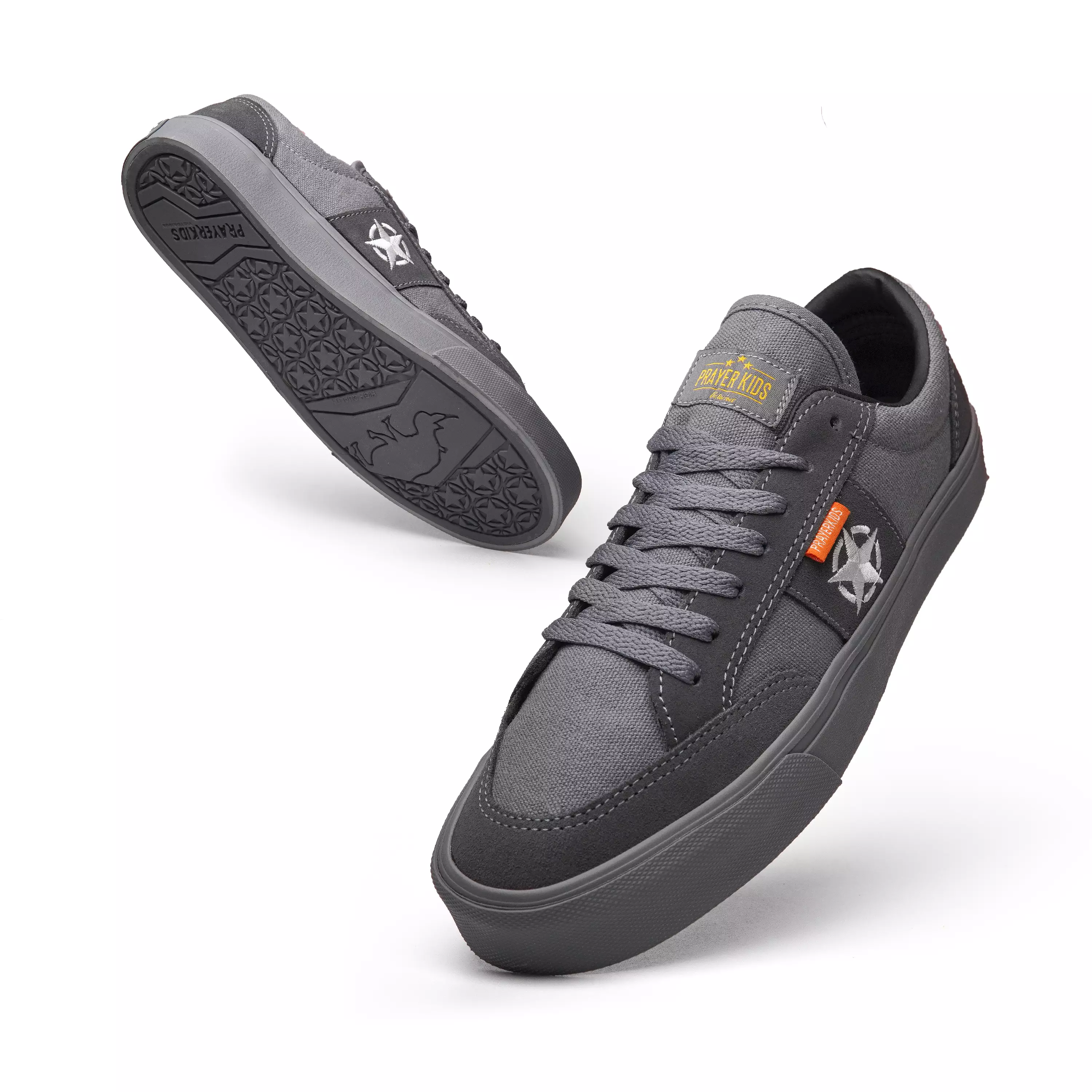 Prayerkids Geh Grey - Sepatu Sneakers Pria Wanita - Unisex