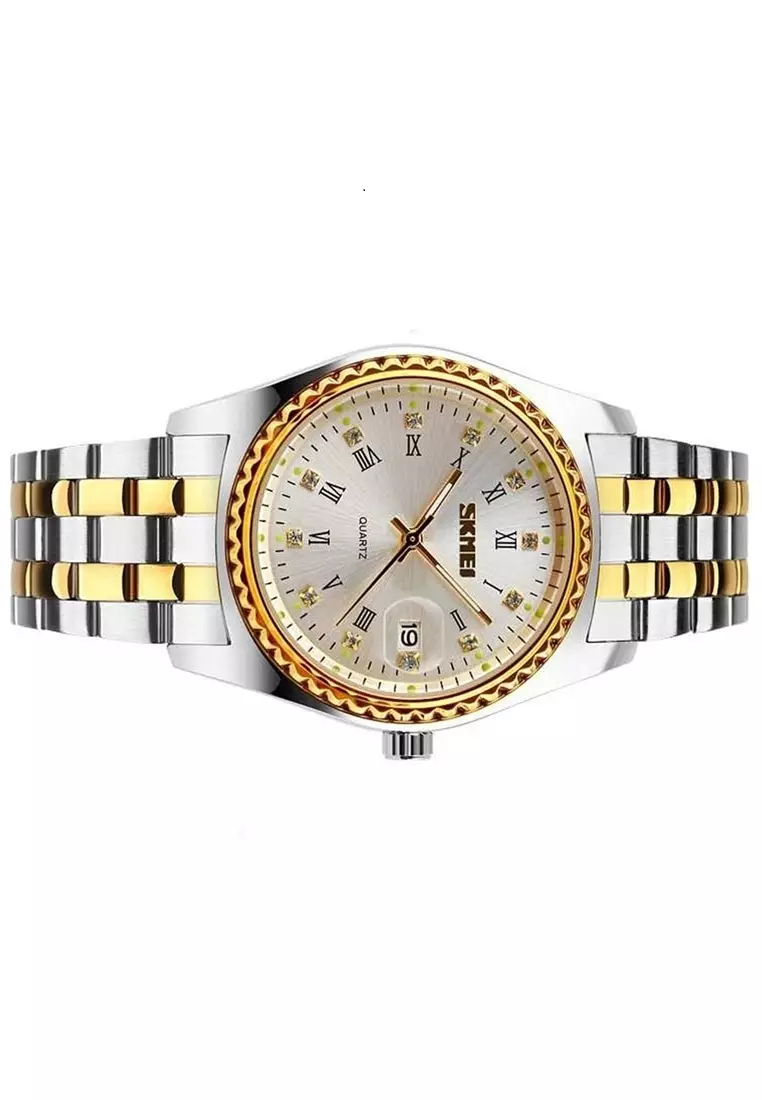 Jam Tangan Casual Analog Pria Waterproof Strap Tali Material Stainless Steel BC49 ORIGINAL