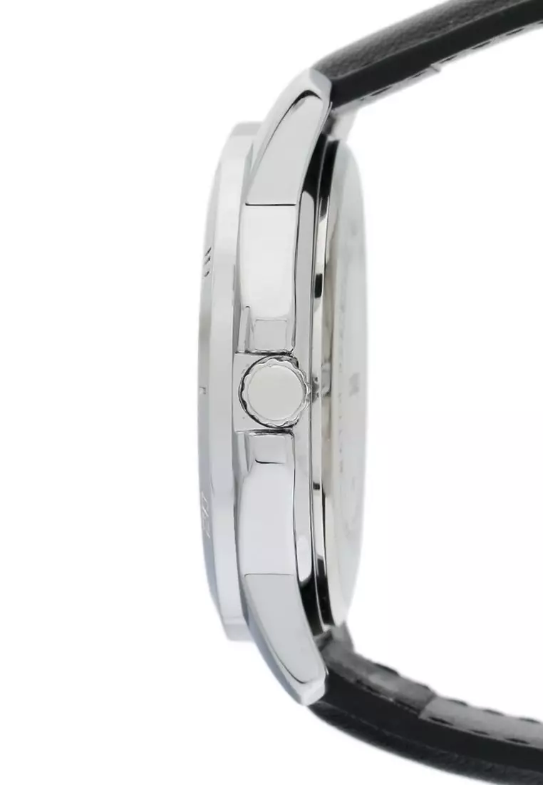 Casio Jam Tangan Pria - Brown Silver Black - Leather Strap - MTP-V004L-1BUDF