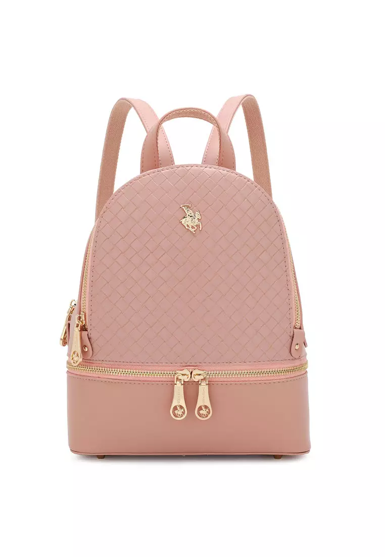 Pink hot sale polo backpack