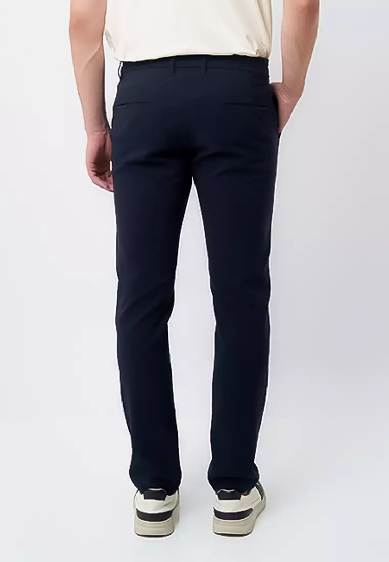 MANZONE - Celana Panjang Formal Pria Marc 03 Slim Fit - Navy Warna Navy