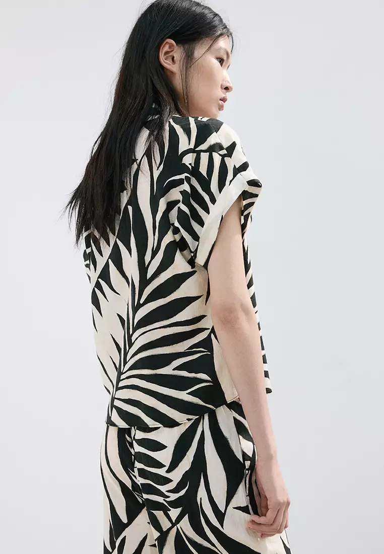 Mango Flowy Printed Shirt 2026 | Buy Mango Online | ZALORA Hong Kong