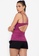 ZALORA ACTIVE purple Cut Out V Back Strap Tank Top AE94BAAC7569F9GS_2